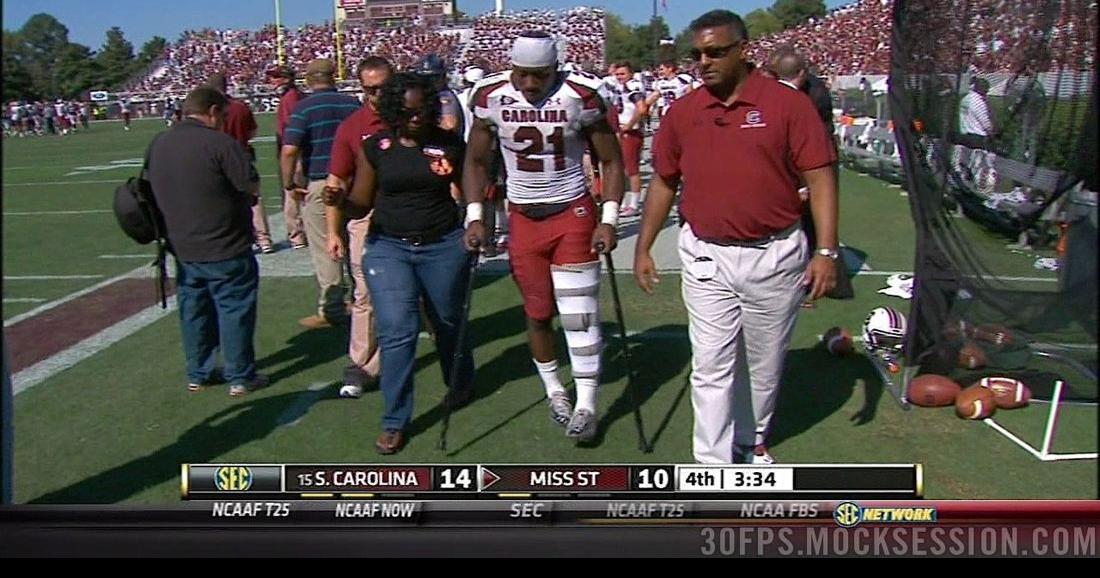 10 Past '11: Injury, interception define Gamecocks' costly ...