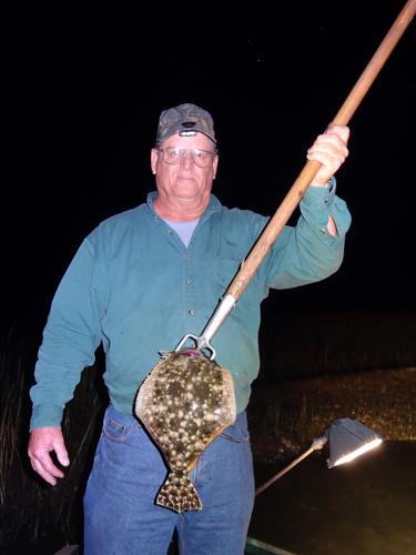 Turning the lights on flounder: Get your doormats at night, Fishing