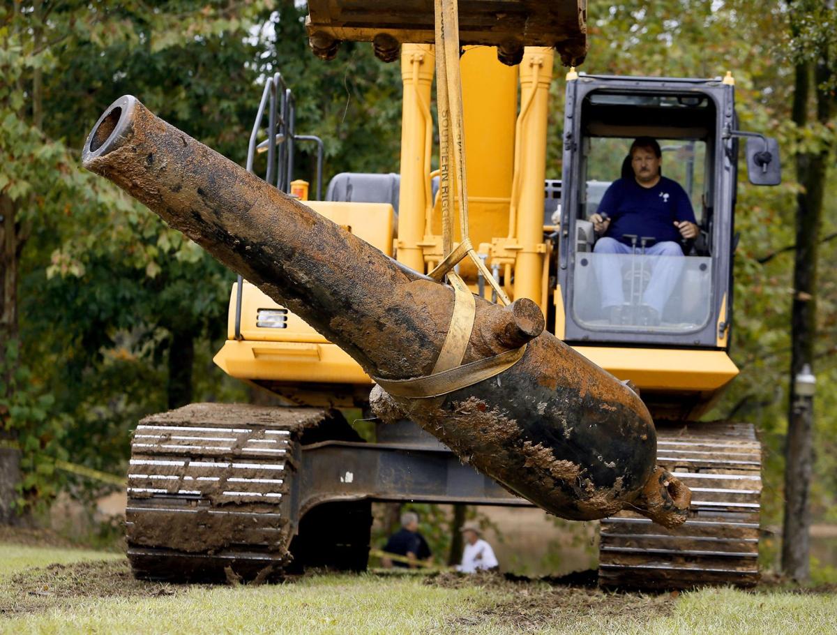 Civil War Cannons Raised