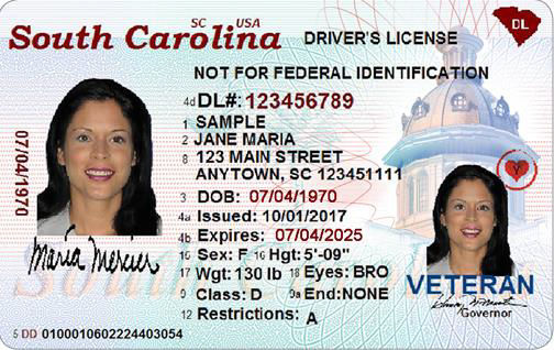 SCDMV's REAL ID images released to public in preparation for 2018 ...