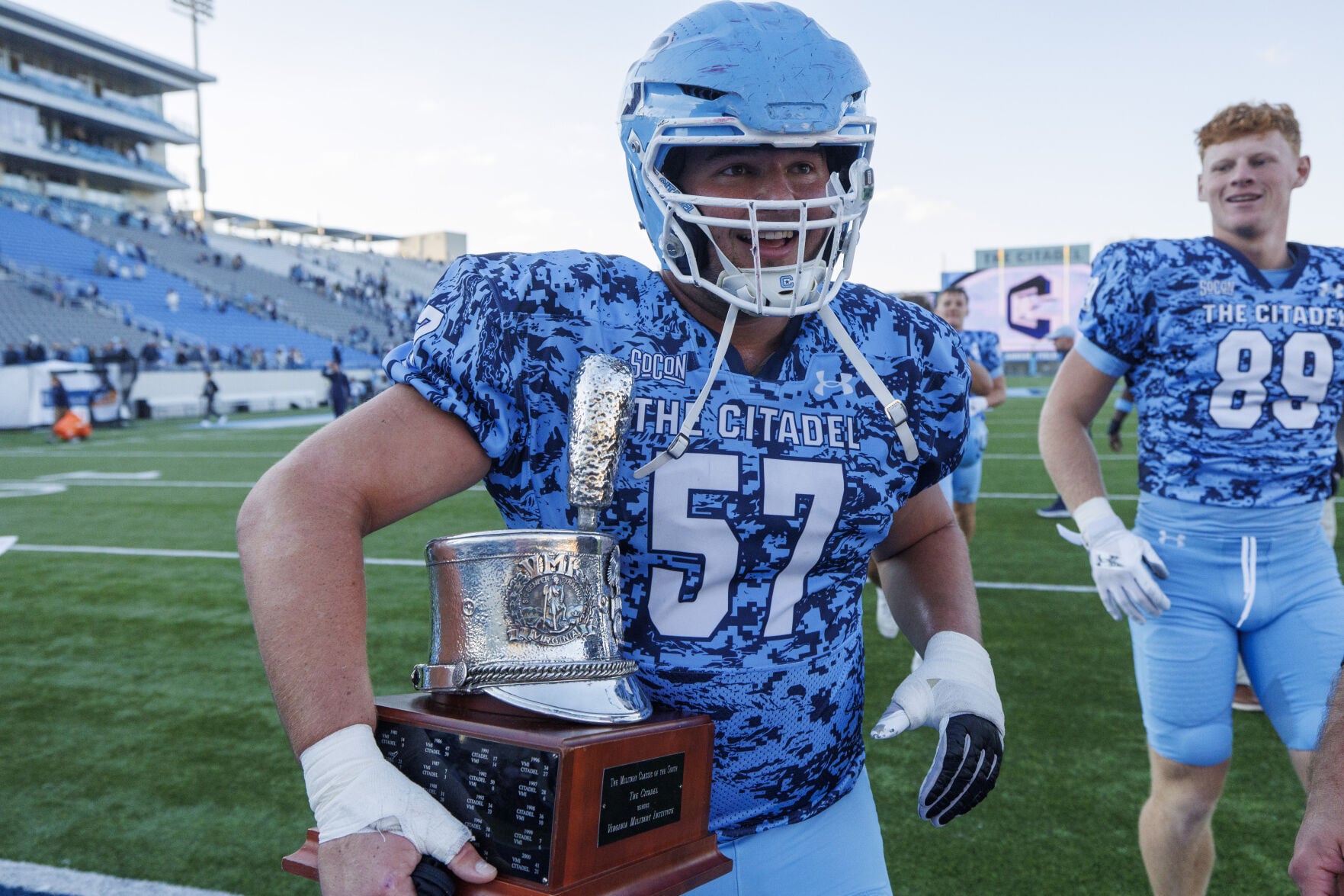 How much do The Citadel football players earn from NIL in 2027?