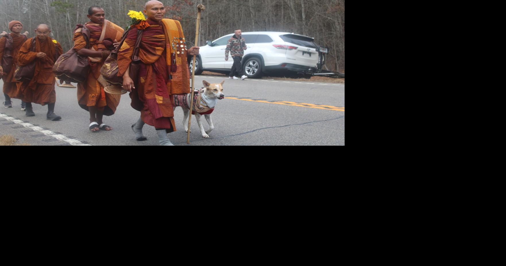Buddhist monks stop in Edgefield County as part of Walk for Peace
