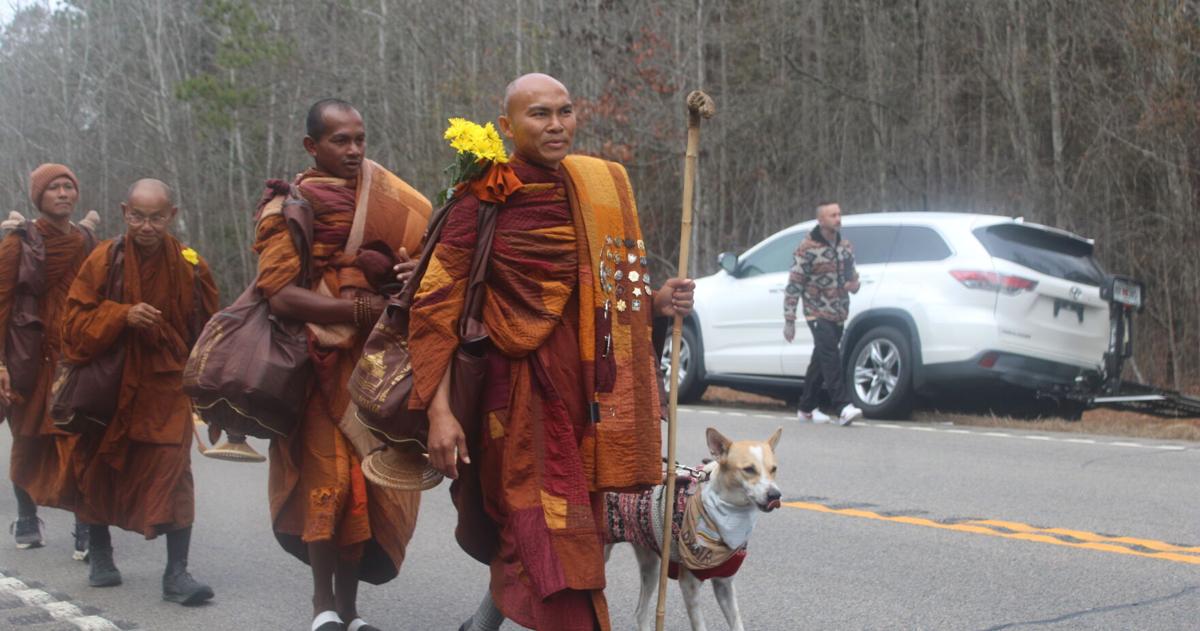 Buddhist monks stop in Edgefield County as part of Walk for Peace