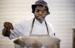 Chef BJ Dennis creating menu for International African American Museum's cafe