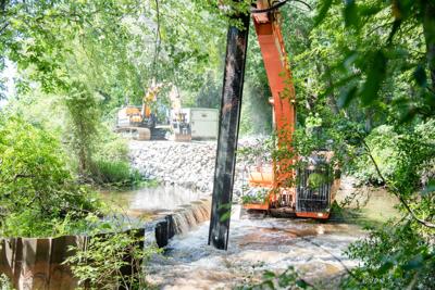 Congaree Creek Dam removal May 2019