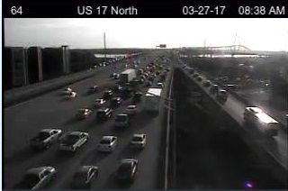 Crash slows traffic on Ravenel Bridge
