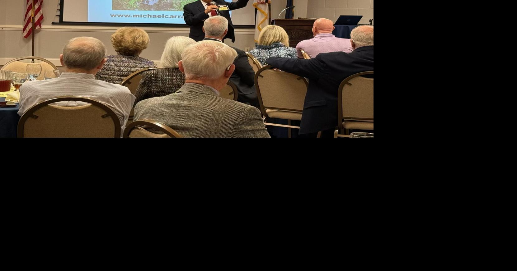 Military officers group hears about the search for Amelia Earhart