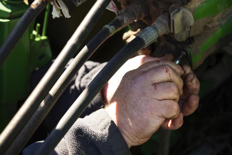 Photos: A day harvesting soybeans on Rizer Farms
