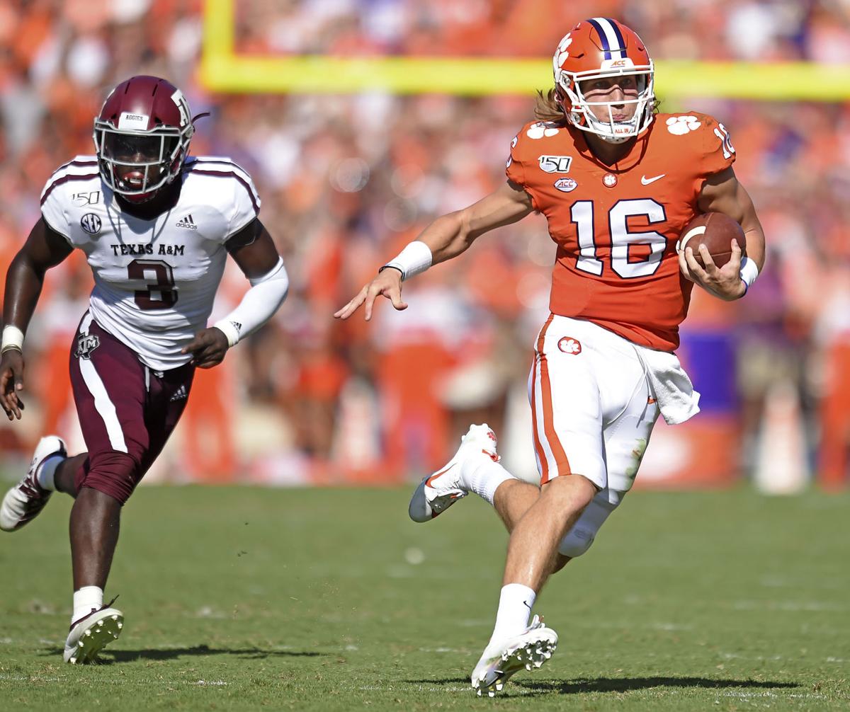 Clemsons Trevor Lawrence Goes Face To Face With Aggie