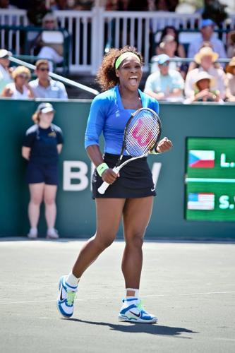 Serena Williams at Family Circle Cup 2012 — Nike outfit
