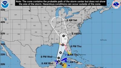 Aiken to get rain and gusty wind from Tropical Storm Helene