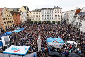 AfD final election campaign rally before Mecklenburg-Western Pomerania state elections in Schwerin