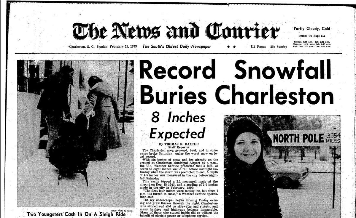 To the Archives! Yes, it does snow in Charleston — sometimes ️