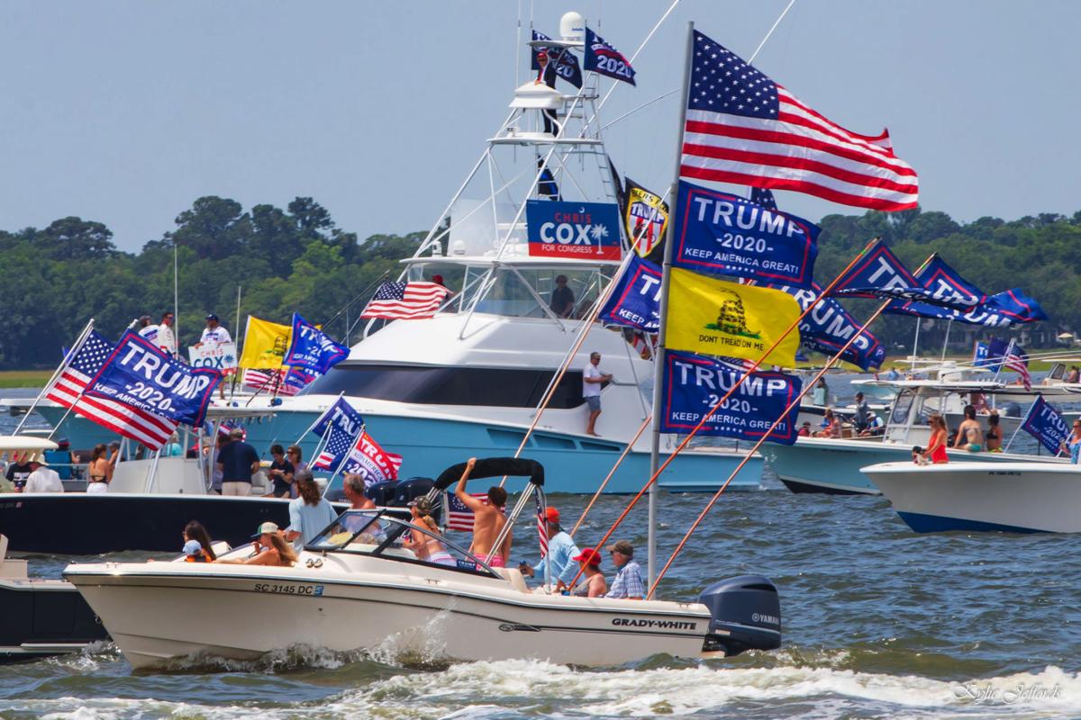 Pro Trump Boat Parade Packs Charleston Harbor Thrills Supporters Palmetto Politics Postandcourier Com