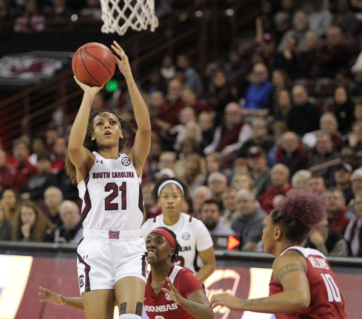 Fourth Ranked Gamecock Women Top No 21 Arkansas South Carolina Postandcourier Com