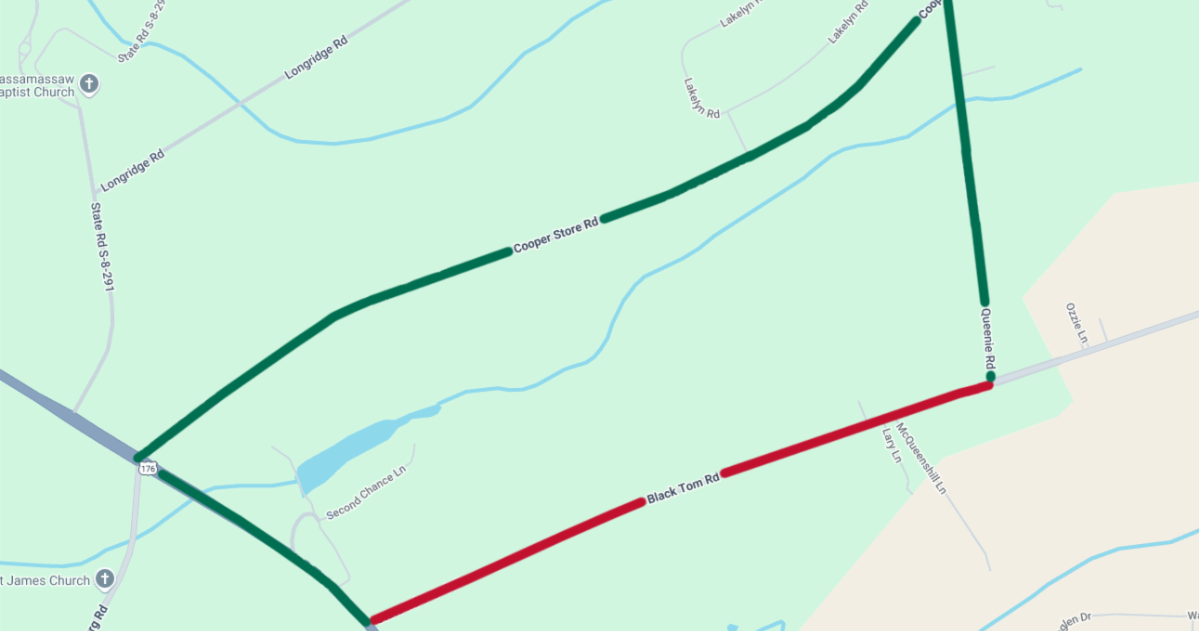 SCDOT to conduct temporary closure, detour of Black Tom Road