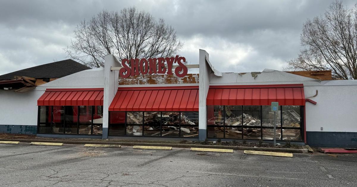 Summerville Shoney's wurde abgerissen, nachdem es vor Jahren ...