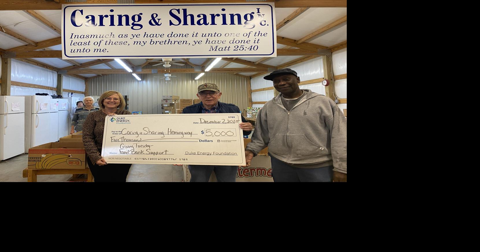 Duke awards grant to Hemingway food bank