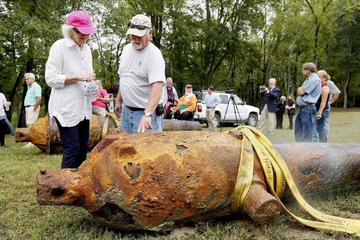 Civil War Cannons Raised