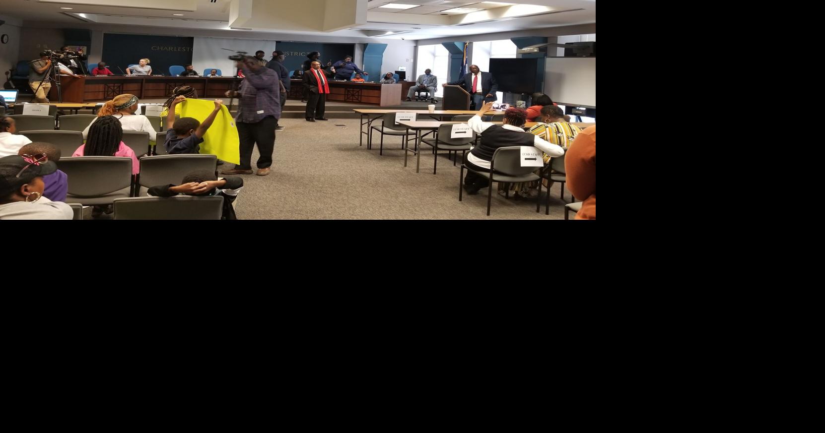 Protesters shut down a Charleston school board meeting. Here's what ...