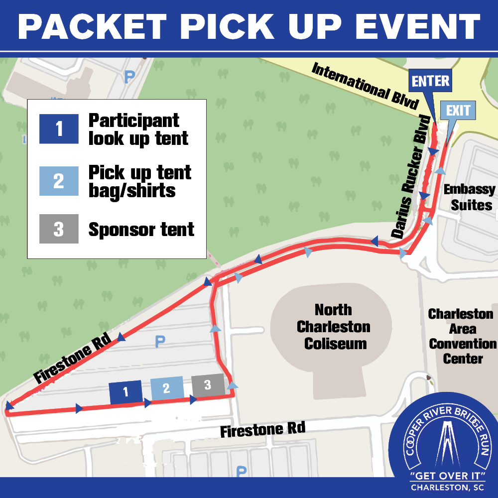 Cooper River Bridge Run hosts drive-thru packet pick up event ...