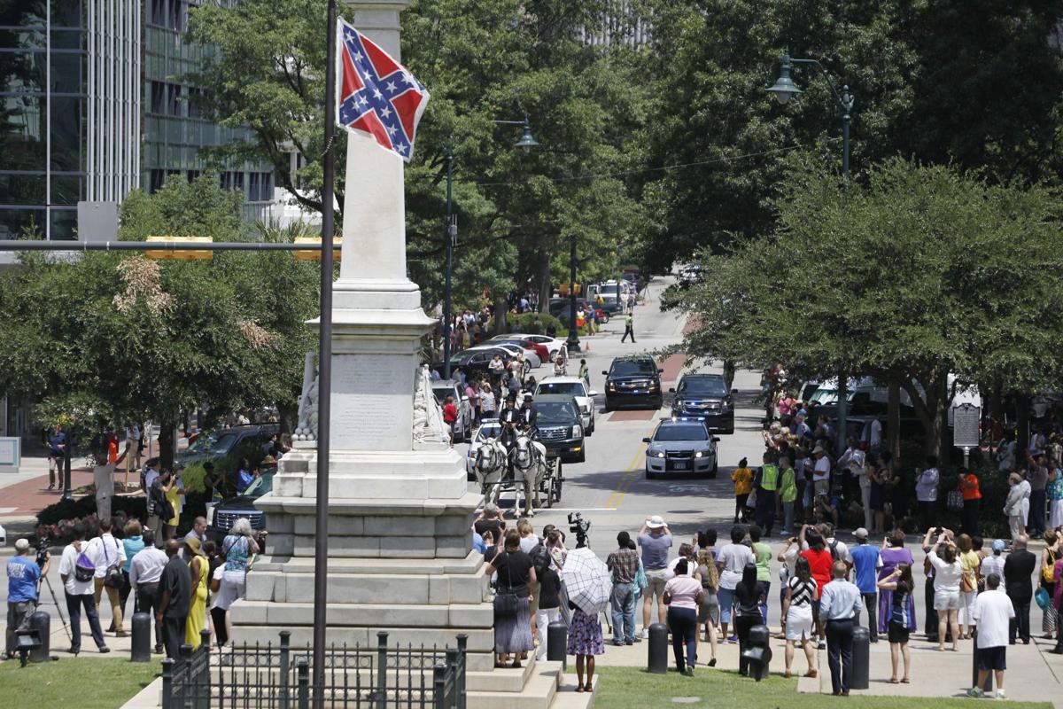 Pinckney lies in state in Columbia