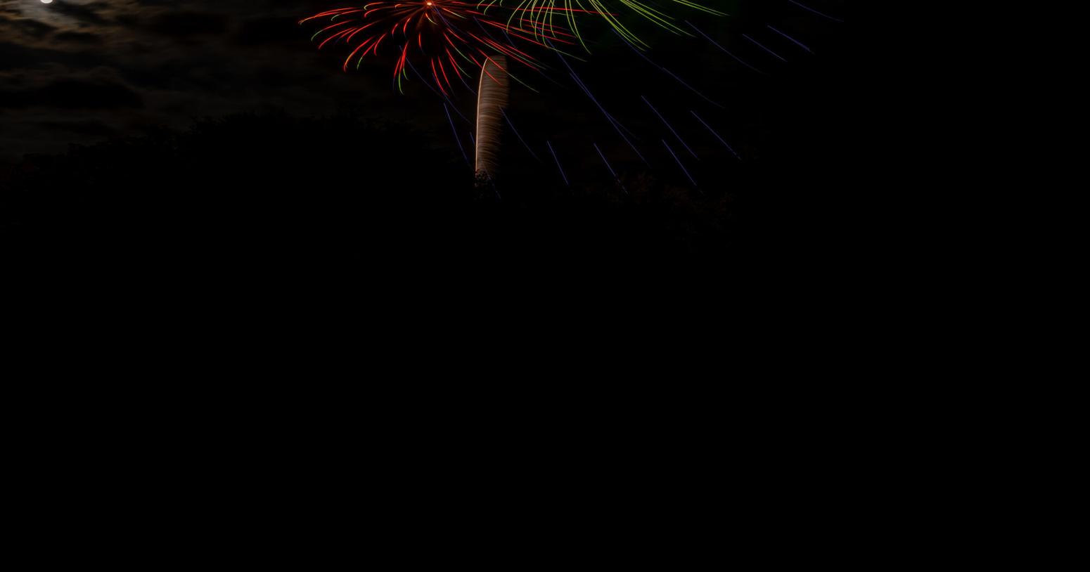 Fireworks light the sky over Kingstree