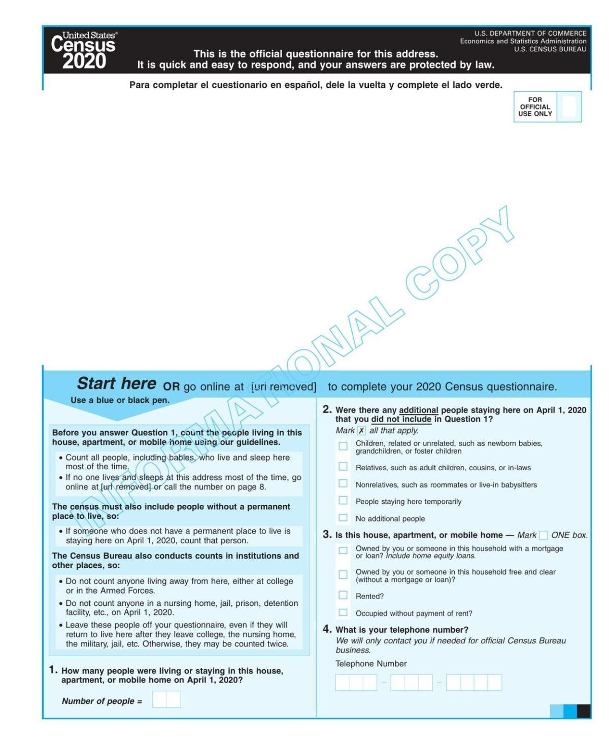 Sample census form | | postandcourier.com