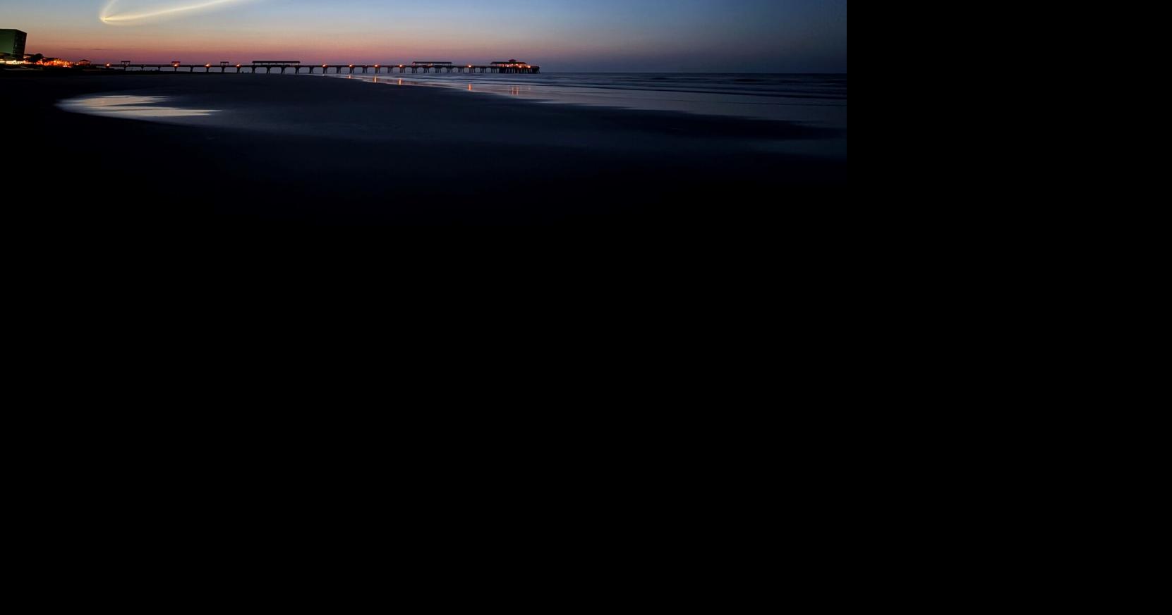 SpaceX rocket streaks across early morning sky in SC Lowcountry. Next launch coming soon.