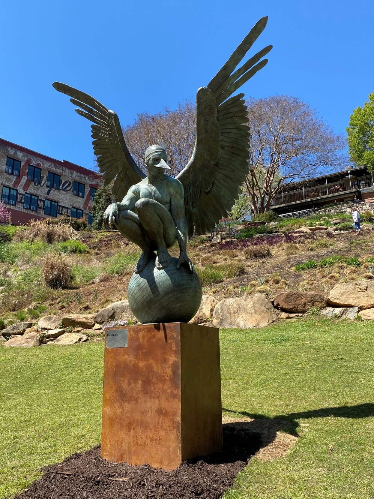 'Wings of the City' brings beaked figures to Falls Park, celebrates