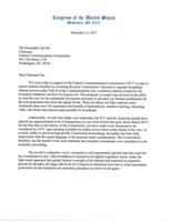 Letter to FCC Chairman Ajit Pai