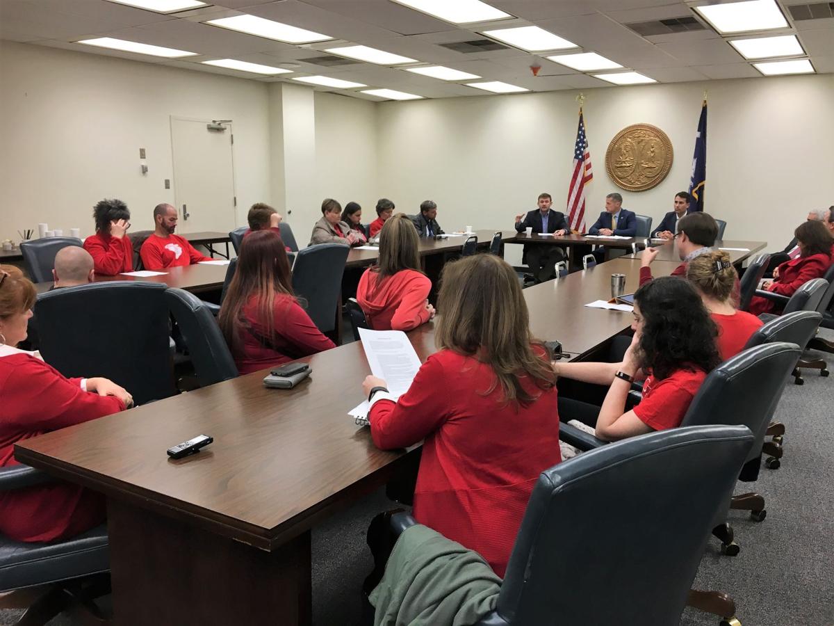 Teachers at the Statehouse