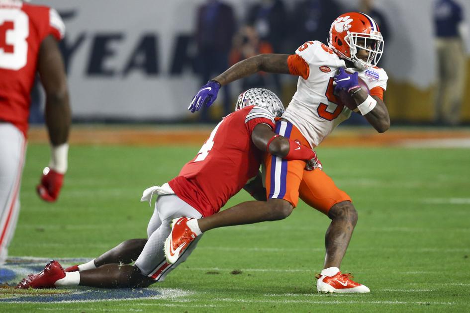 Clemson S Higgins Back After Mysterious Fiesta Bowl Injury Aims