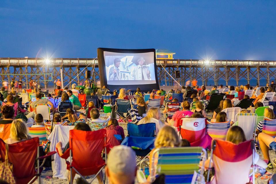 Go see a free or cheap movie and sit under the stars Charleston Scene