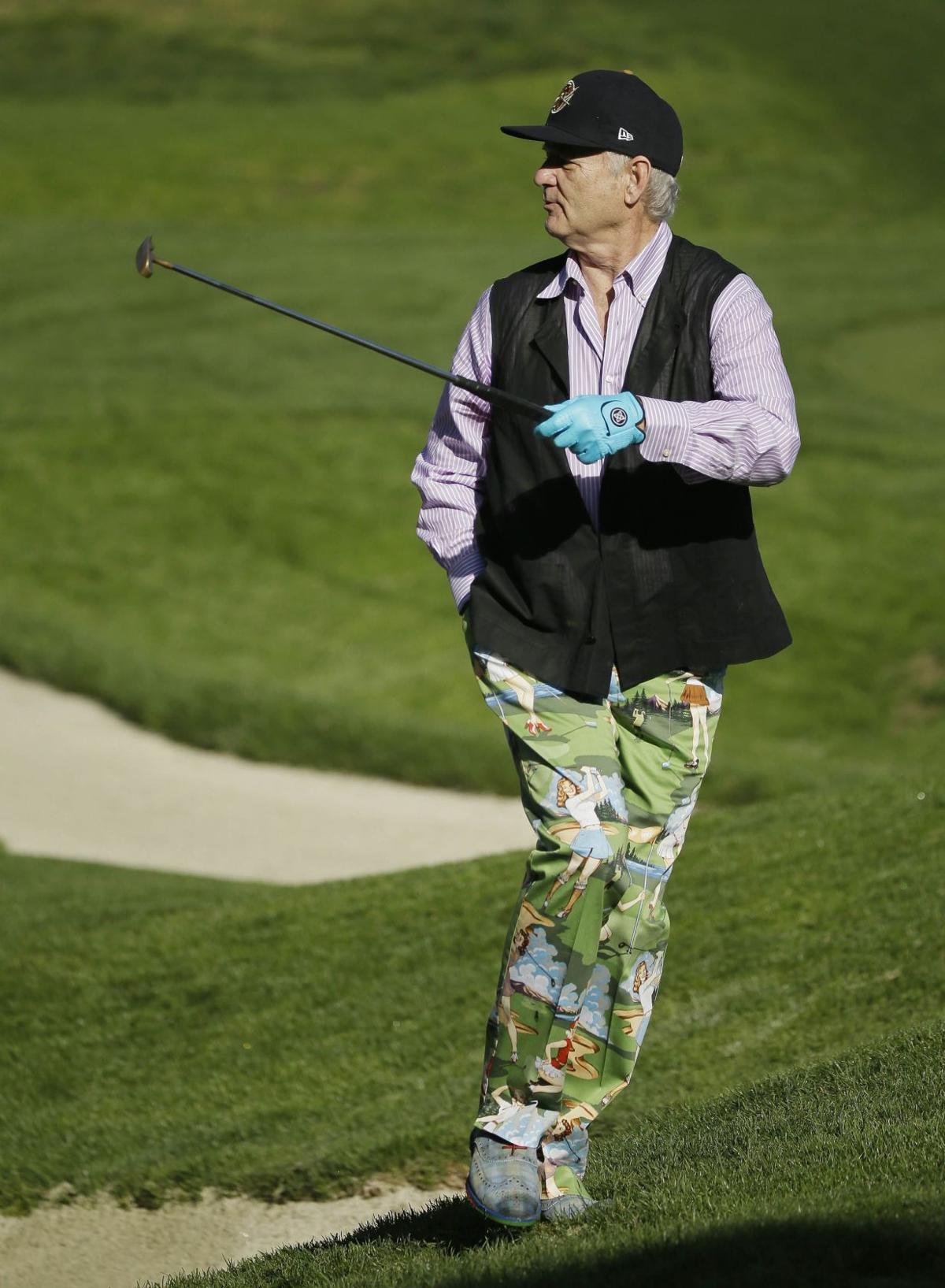 Bill Murray playing golf
