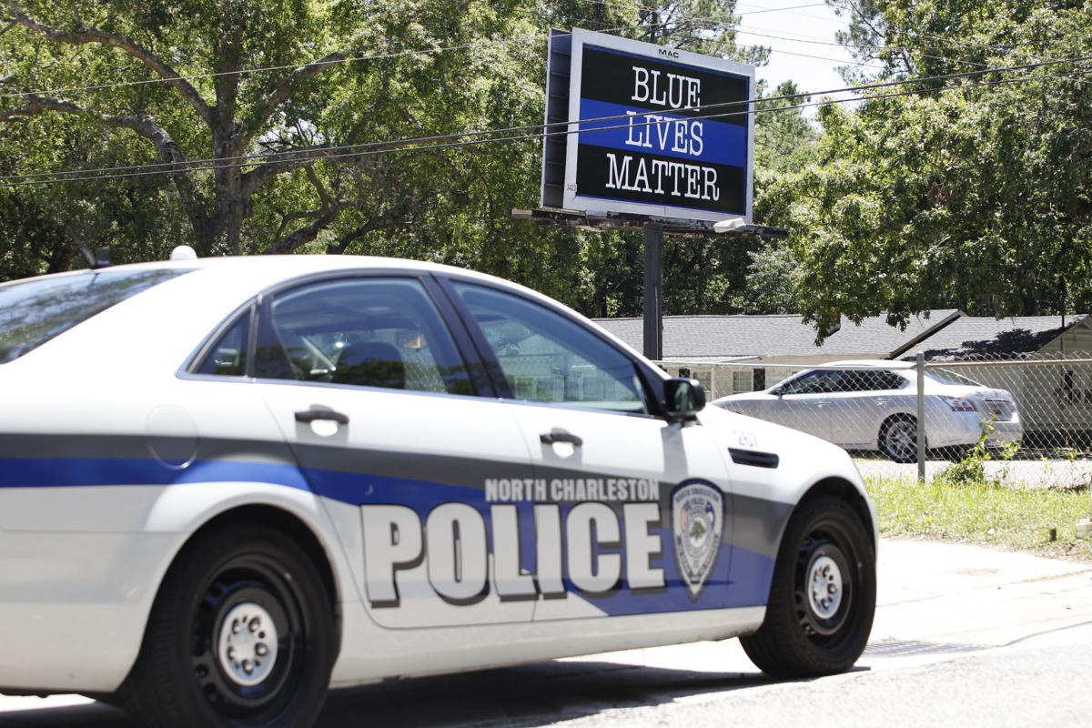Blue lives matter billboard