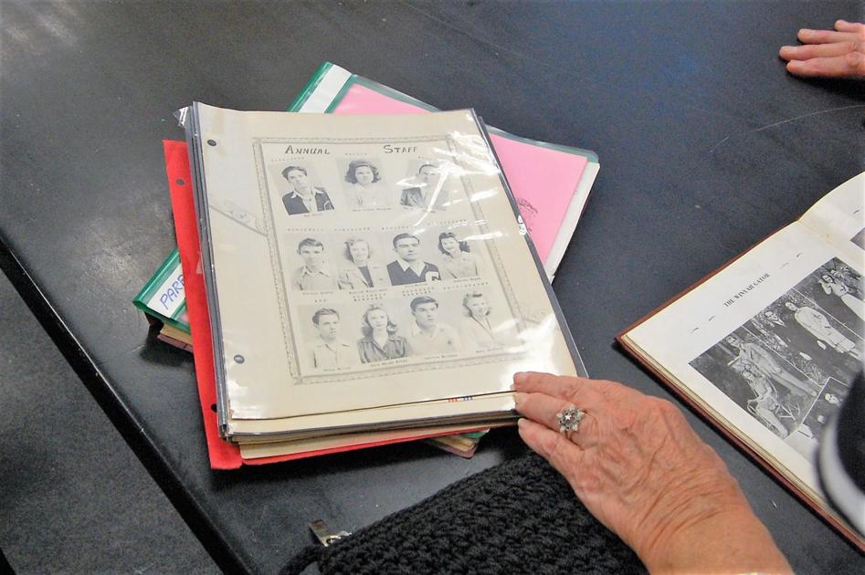 Vintage yearbooks presented to library Community