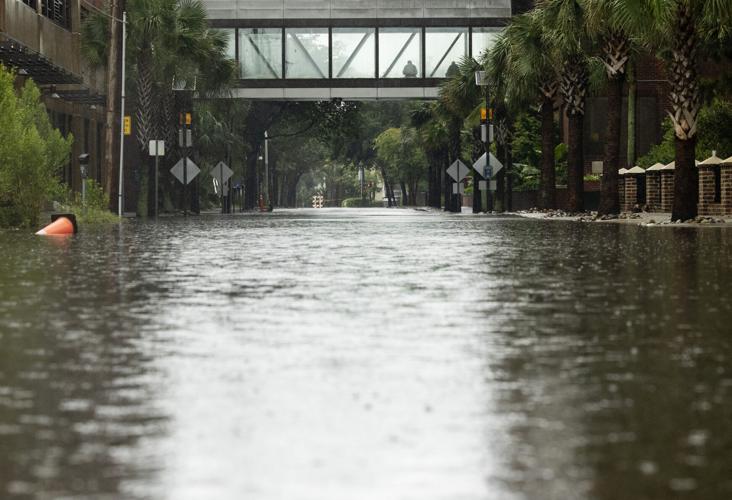 What causes tropical storms to slow over South Carolina?