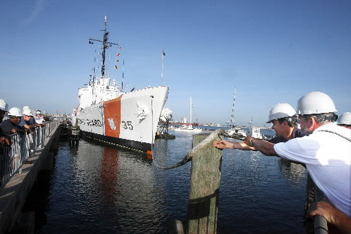 Cutter Ingham begins its journey south