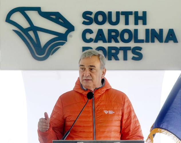 Photos Hugh K. Leatherman, Sr. Terminal topping out ceremony