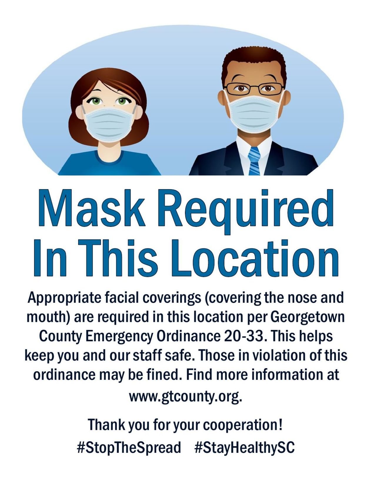 face mask required sign pdf