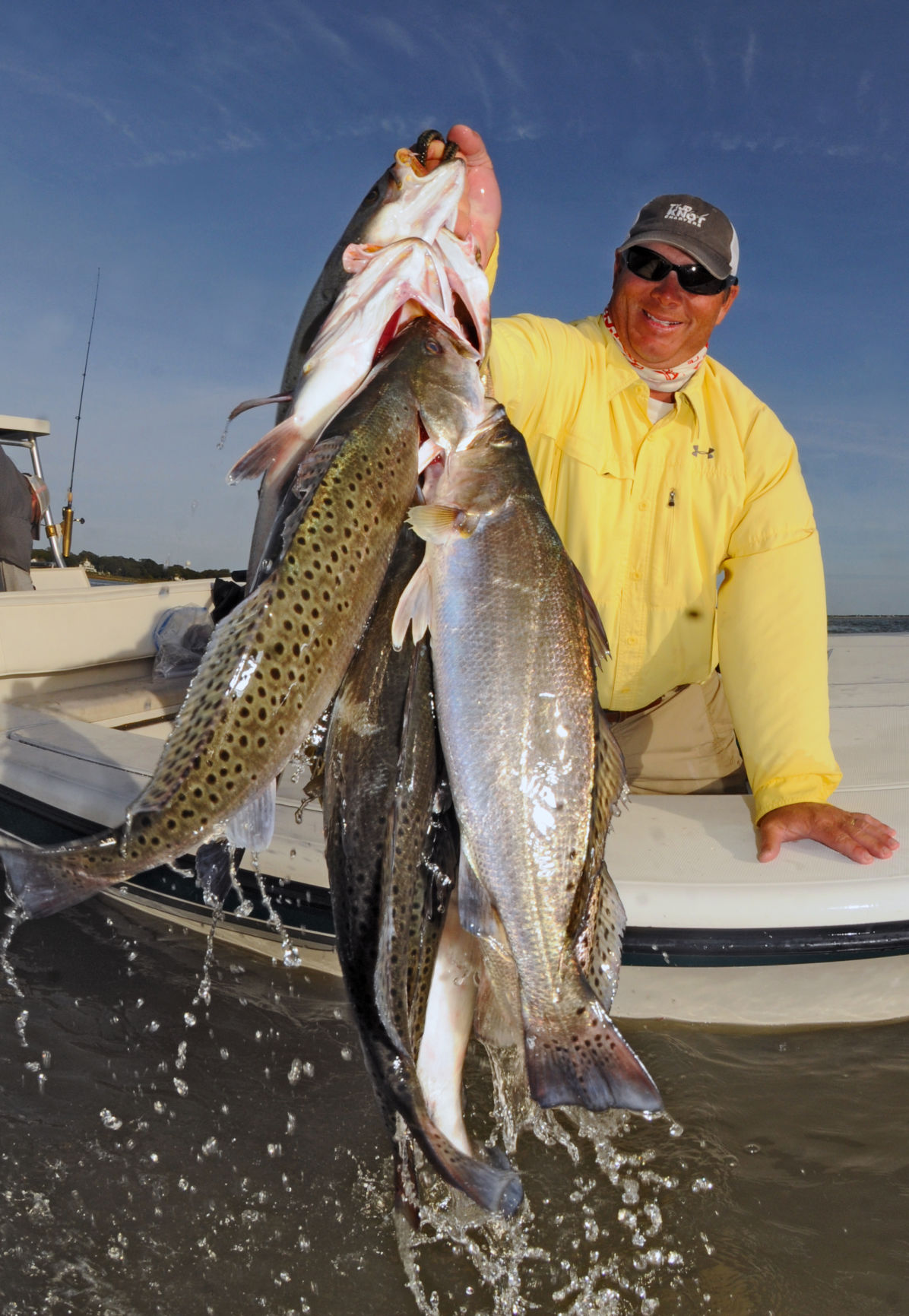 Fishing for speckled sea trout with an Osprey in Charleston SC 