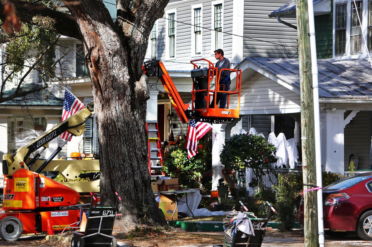 Jamie Lee Curtis filming 'Halloween' in Charleston and spotted at Kudu