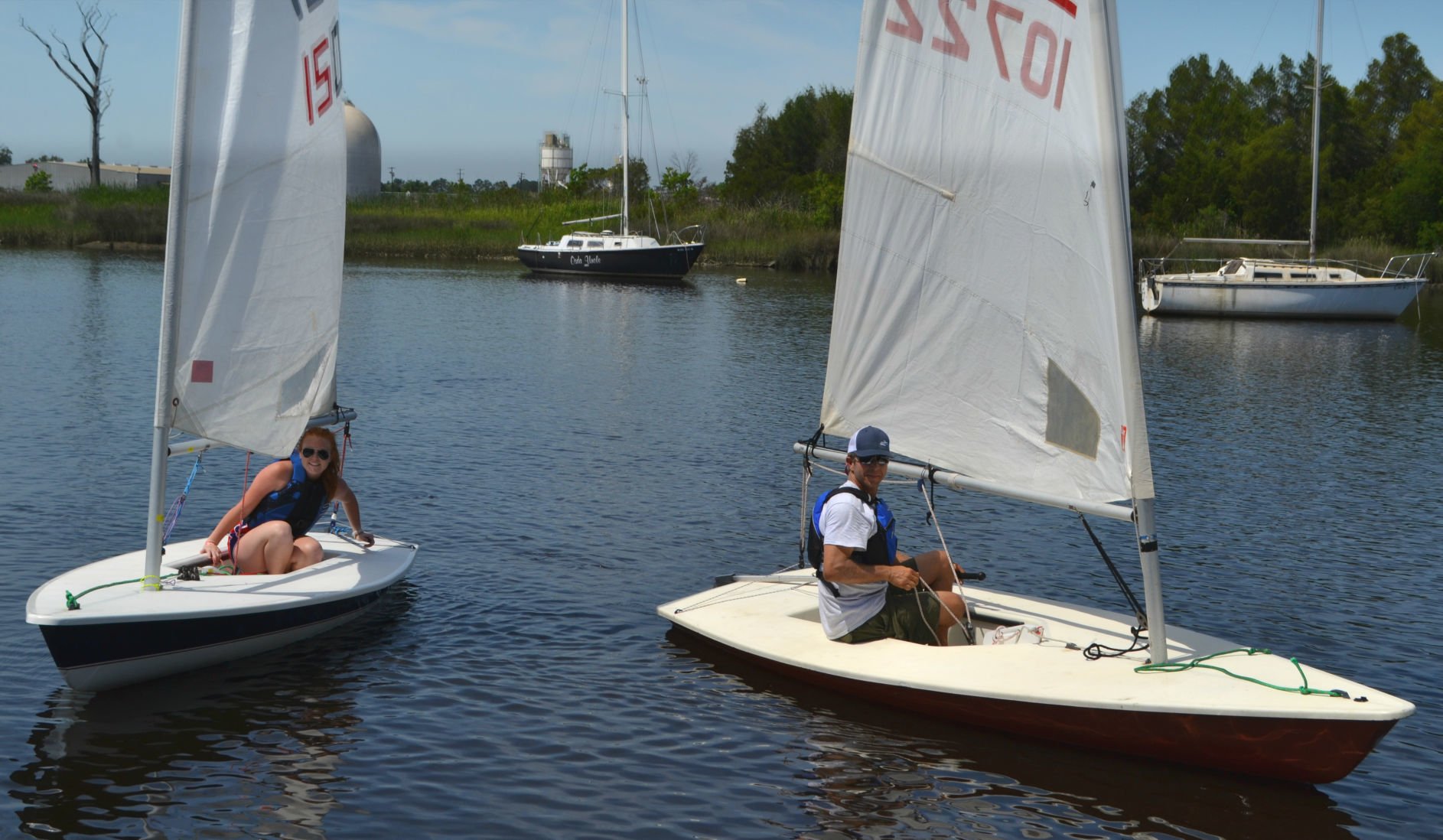 laser sailboat