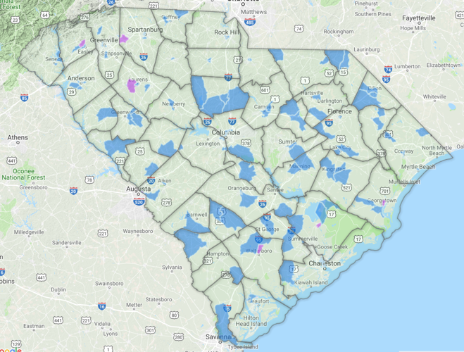 Opportunity Zones map