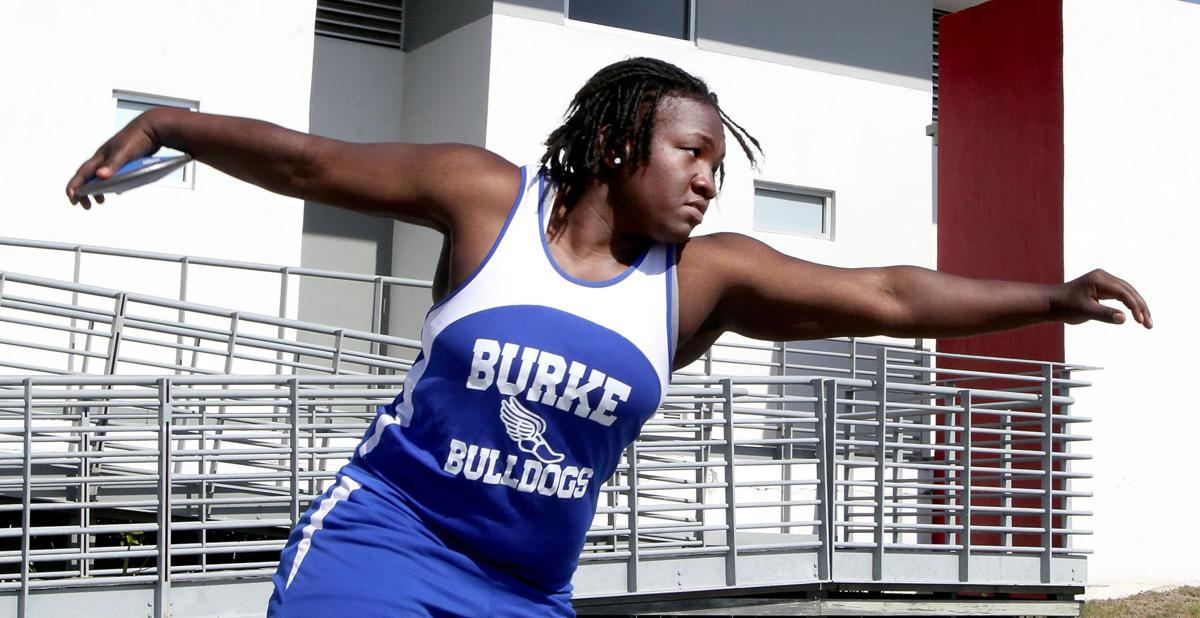 Burke’s Raven Saunders seeks state records in shot put, discus (copy)