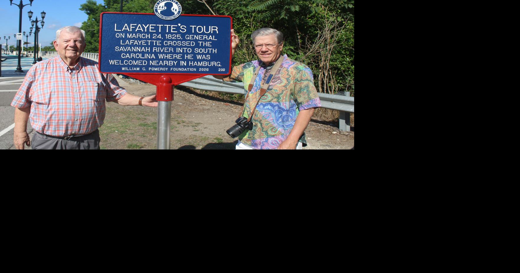 Lafayette's stop in Hamburg documented with new historical marker