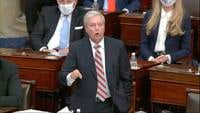 Lindsey Graham opposes ousting Trump 'for now' after day of violence in Washington