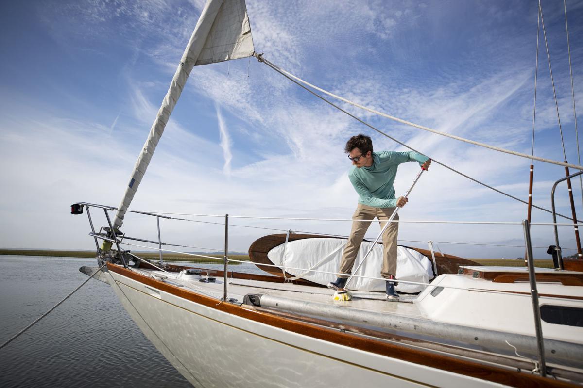 Brushing off boat.jpg