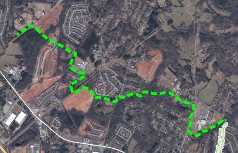 Swamp Rabbit Trail spur to join Simpsonville, Fountain Inn